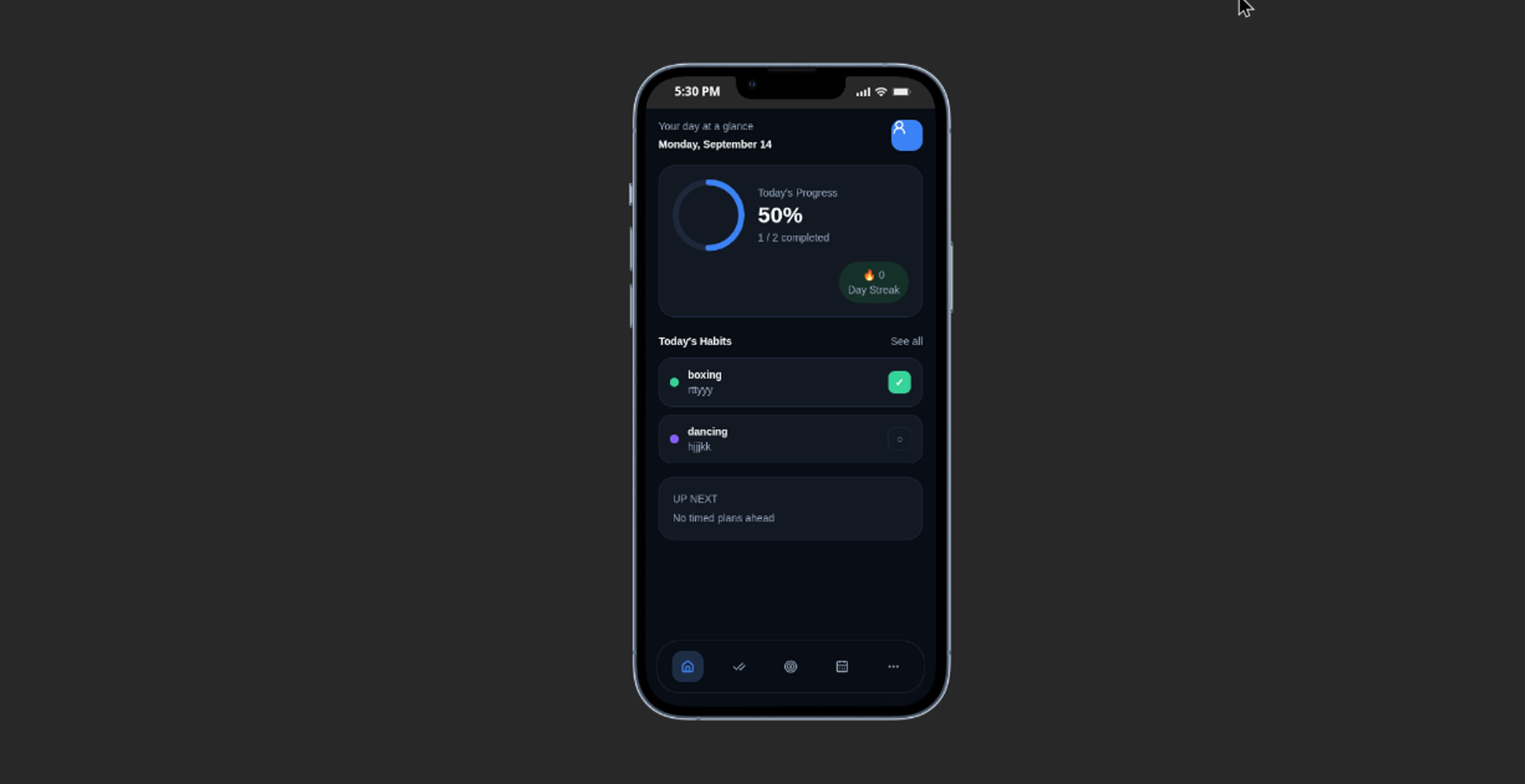 alphahabit screenshot