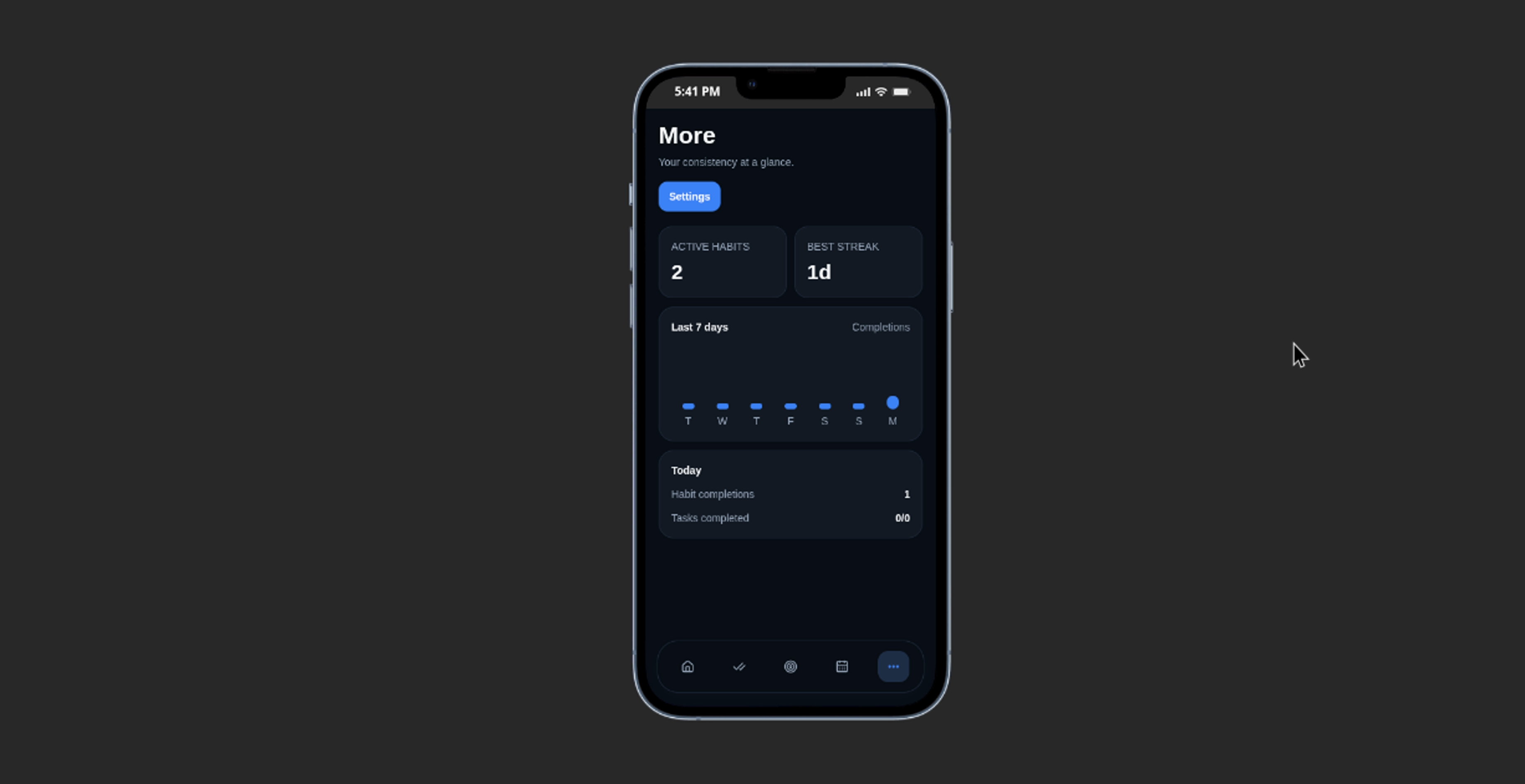 alphahabit screenshot